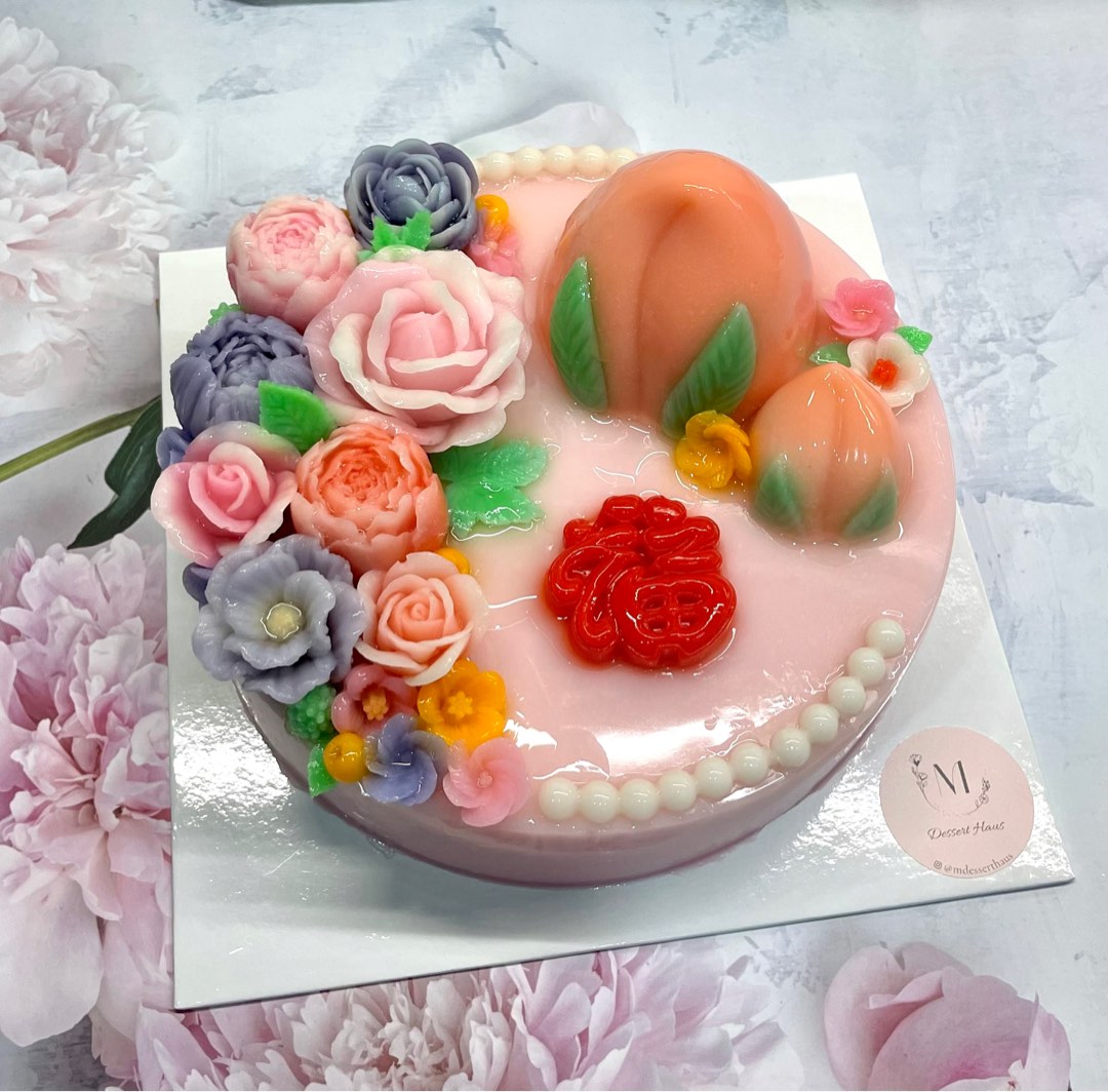 Longevity Cake Agar agar jelly cake Vegan Gluten Dairy Free Cake, Food & Drinks, Homemade