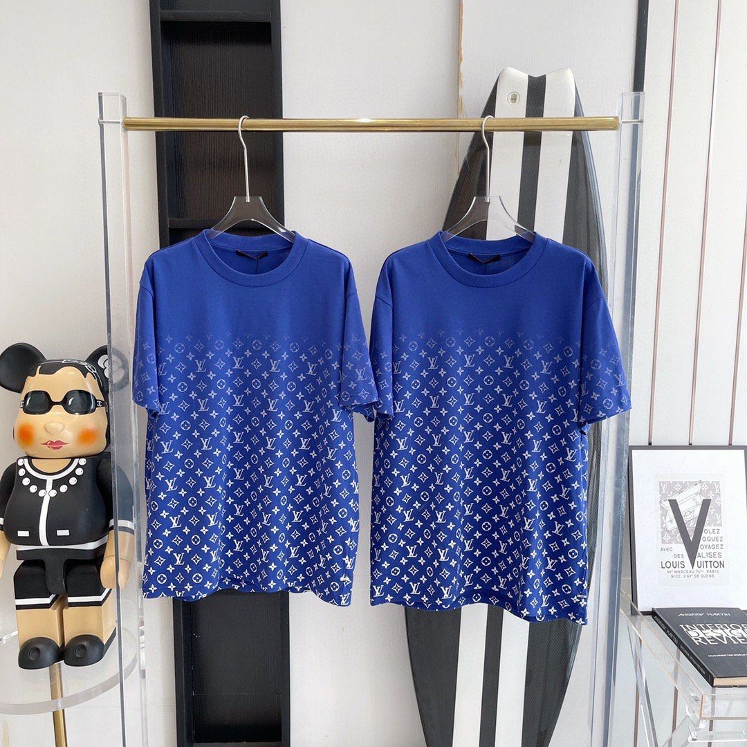 Louis Vuitton - Authenticated Shirt - Cotton Blue Polkadot for Men, Very Good Condition