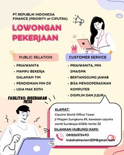 Lowongan kerja Ciputra Office Surabaya