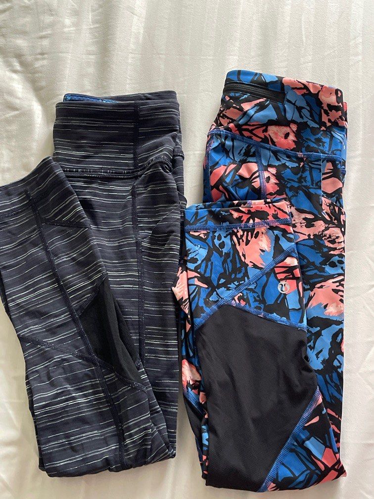 Lululemon blue and black leggings online