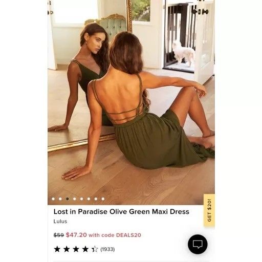Lost in paradise olive green maxi dress online