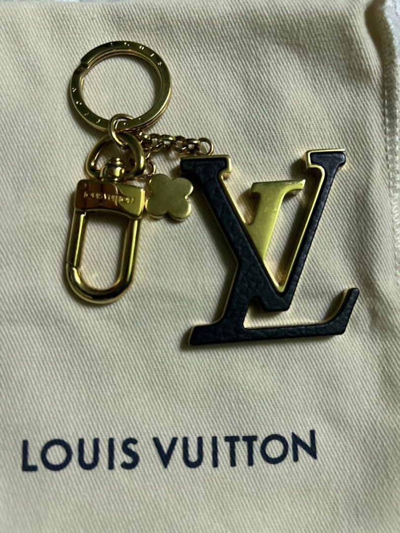 LOUIS VUITTON LV Capucines Key Holder Bag Charm Black