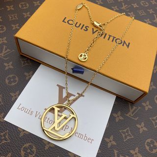 Louis Vuitton LV Volt One Large Pendant, Yellow Gold and Diamond Gold. Size NSA