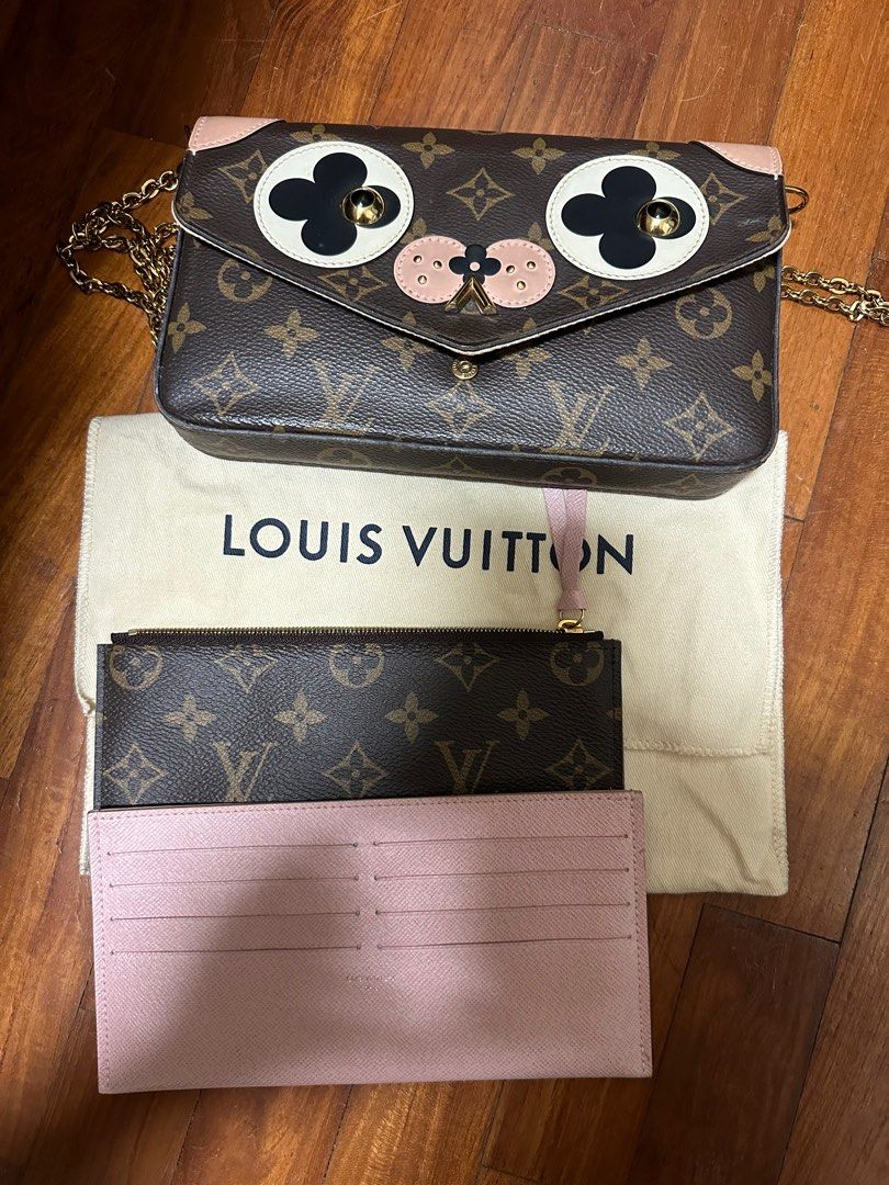 LV Card Holder (Dog), Luxury, Bags & Wallets on Carousell