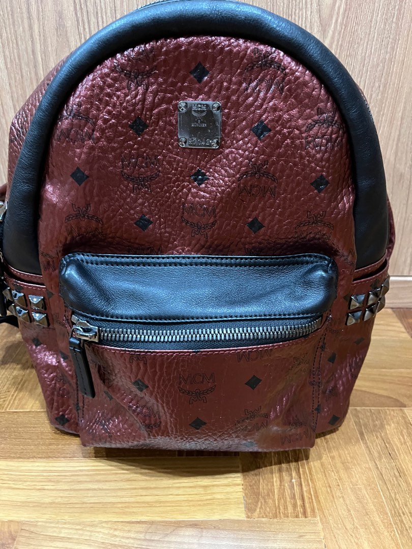 Mcm scooter hot sale red tote