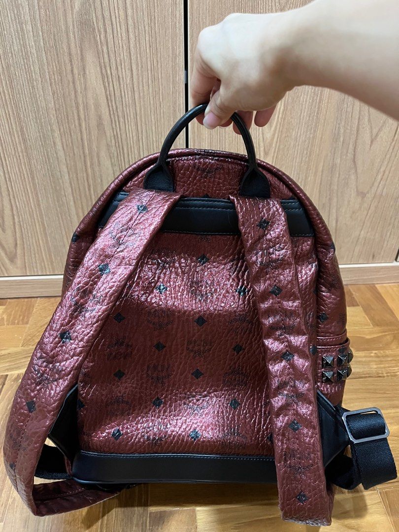 Mcm scooter red tote store
