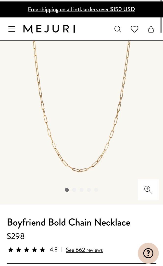 MEJURI Pear Diamond Curb Chain Necklace in Natural | Lyst