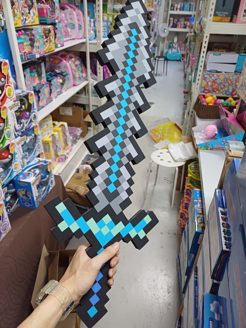 Minecraft Espada,Minecraft Diamond Sword & pickaxe Foam toys