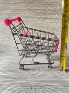 Mini Grocery Cart Metal and Barbie Cart