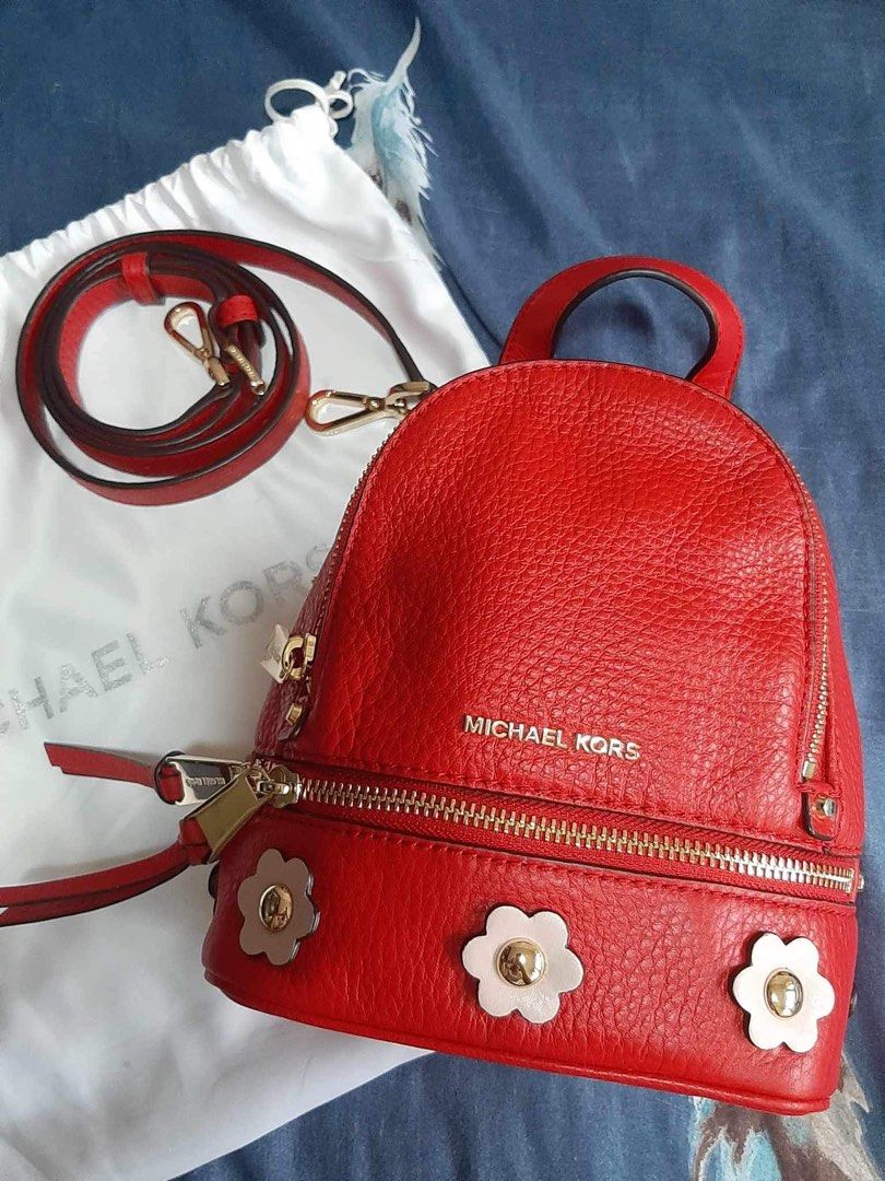 Rhea mini floral best sale appliqué leather backpack