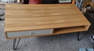 Modern Coffee Table with Drawers and Cubby