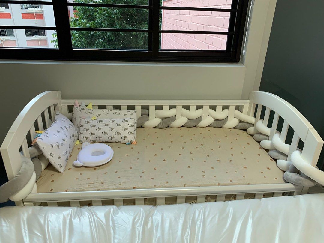 Mothercare dropside top cot bed