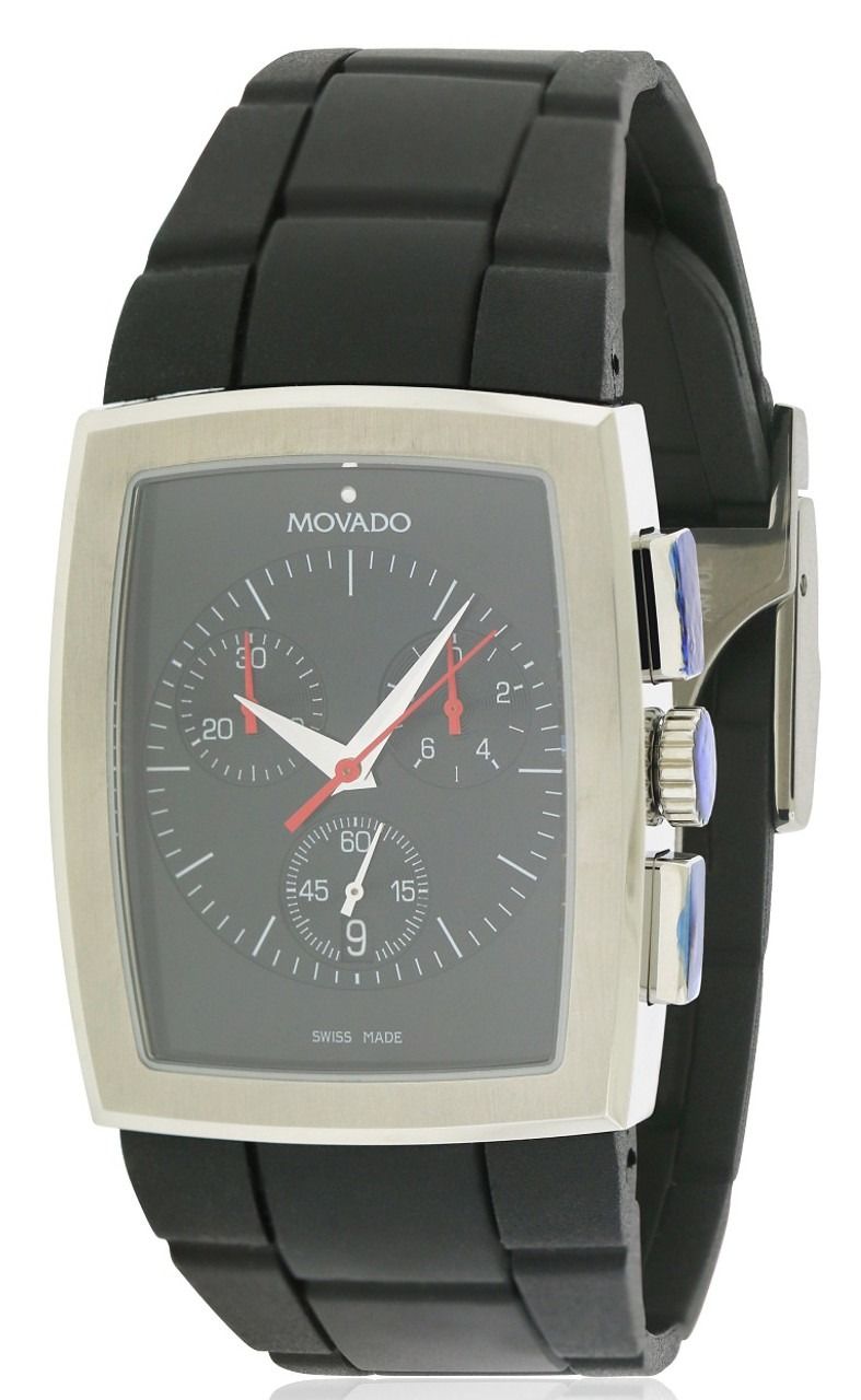 Movado mens online watch rubber band