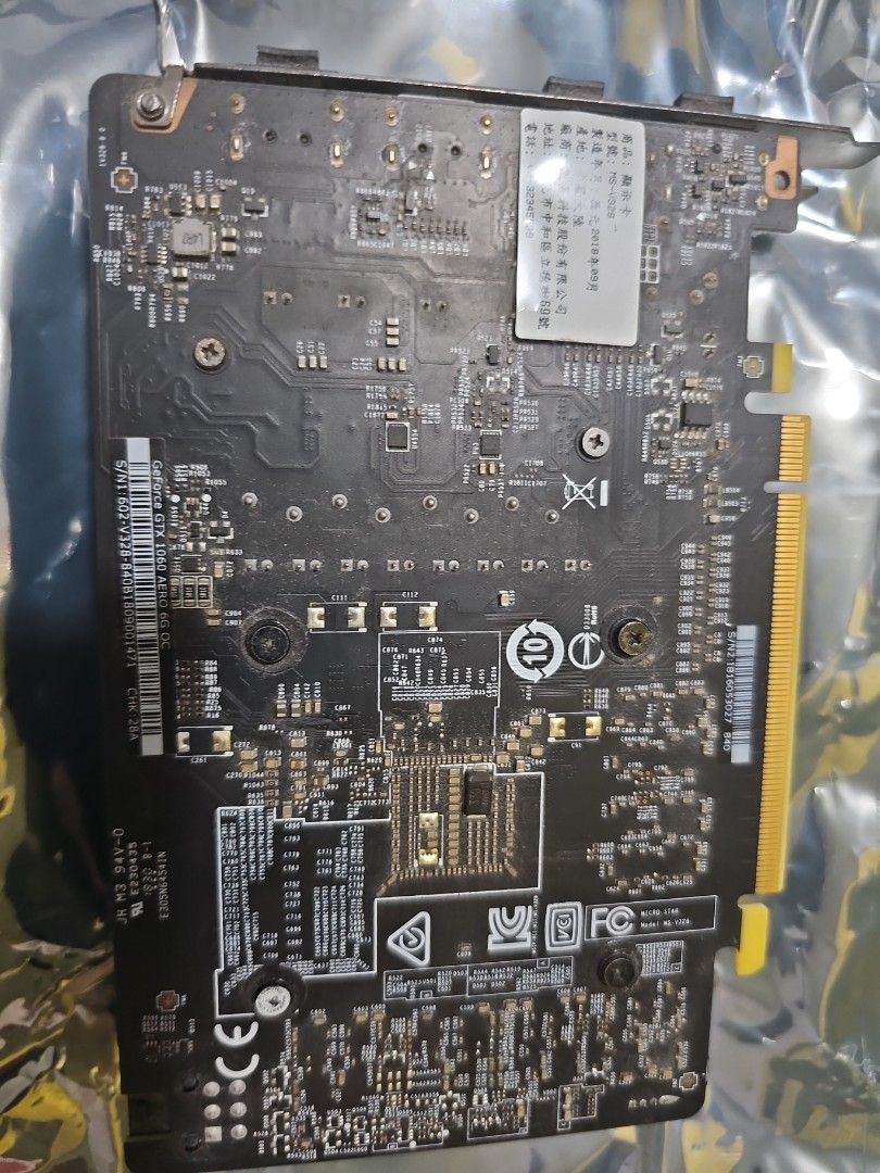 MSI GeForce GTX 1060 AERO ITX 6G OC(6 pin供電, 電腦＆科技, 桌上