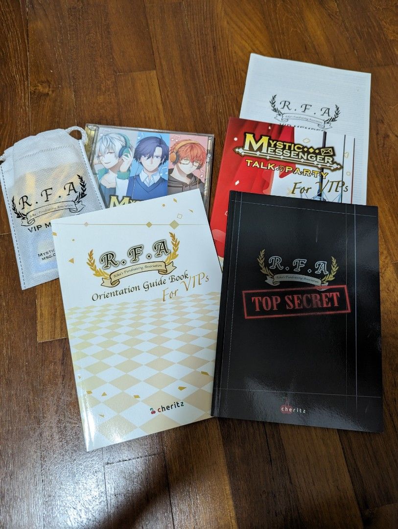 Mystic messenger VIP package items, Hobbies & Toys, Memorabilia