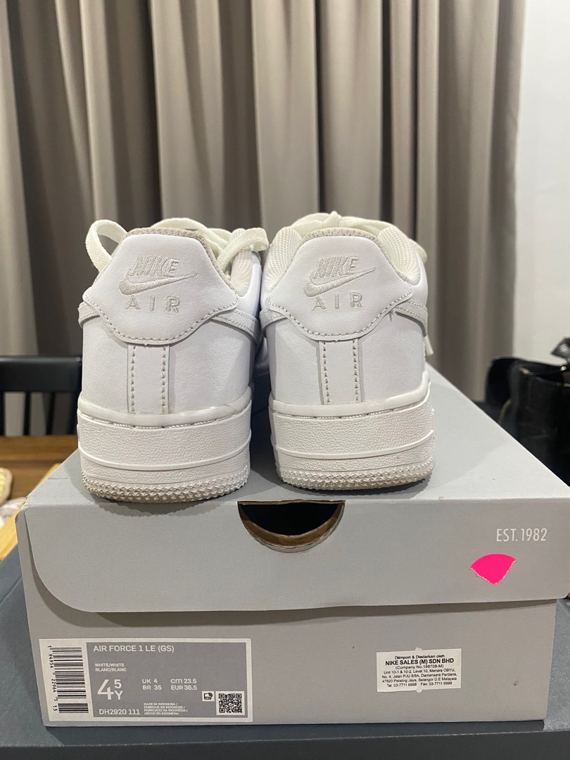 Nike air force sales 1 gs blanche