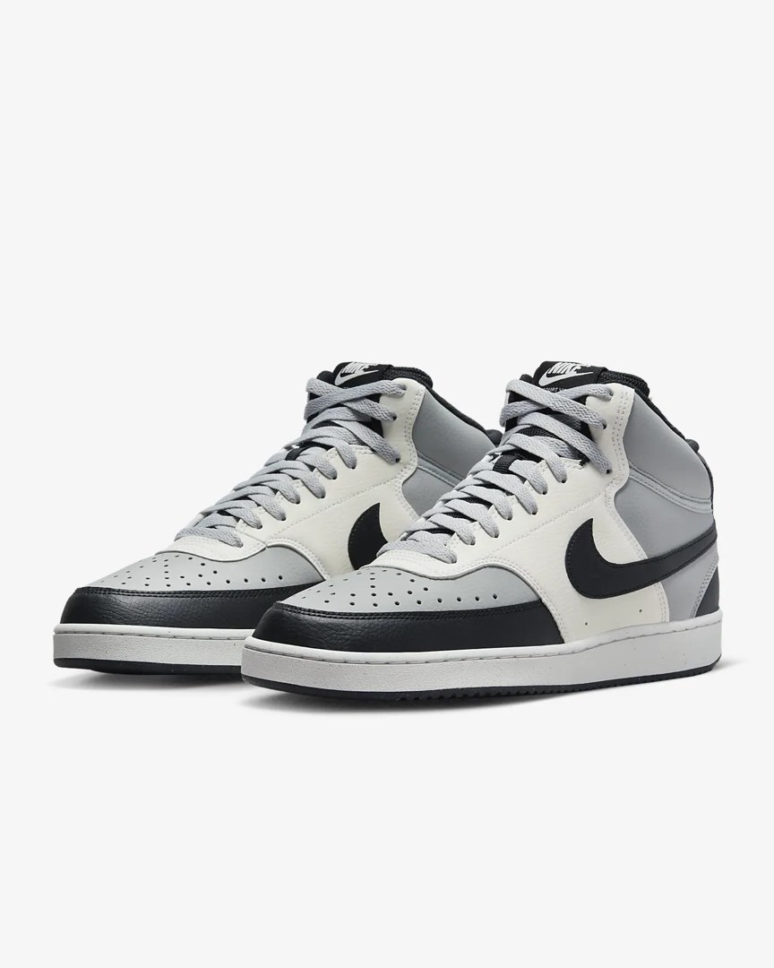 Nike Court Vision Mid Next Nature #39 Light Smoke Grey Sail #39 Men #39 s
