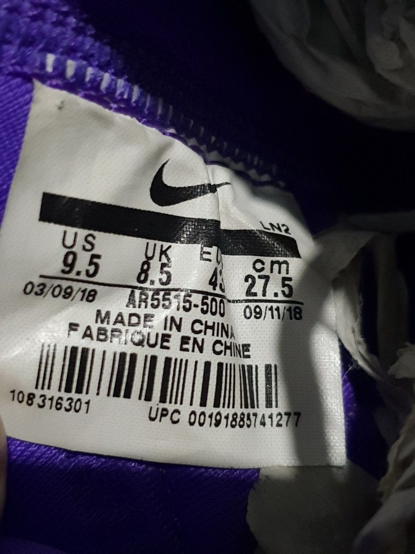 nike kobe ad lakers hyper grape