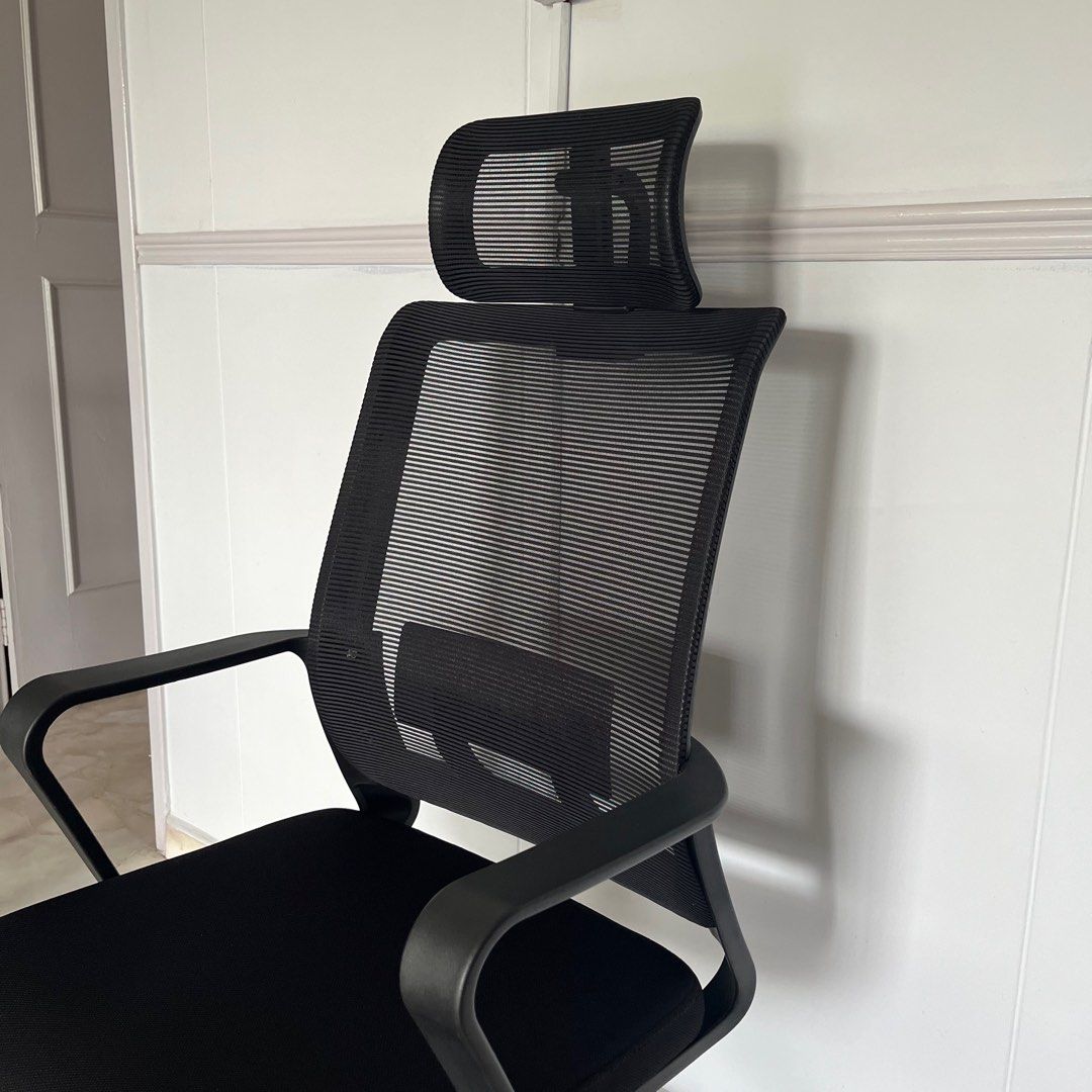 Nixon high back mesh office chair in black Furniture Home