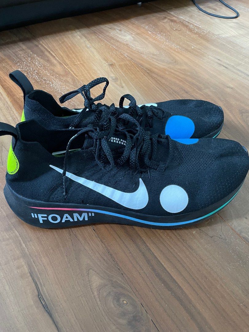 Nike zoom fly off white blue top
