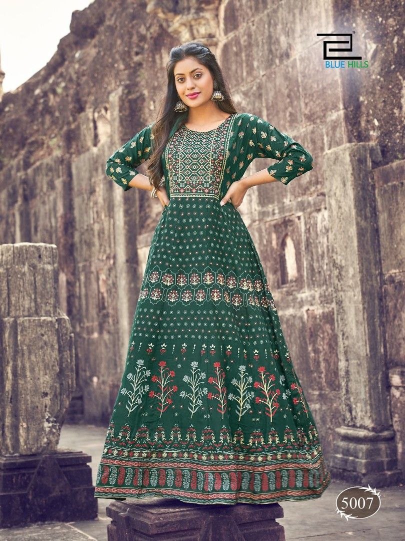 Maxi kurti clearance design