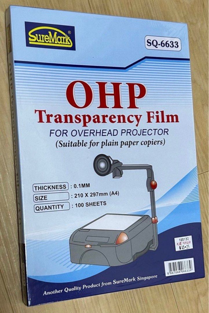 OHP Transparency Film for Overhead Projectors, Hobbies & Toys