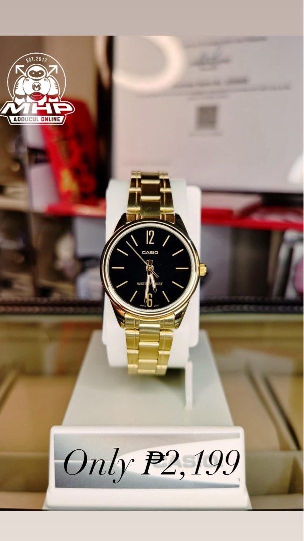 Casio sale gold tone