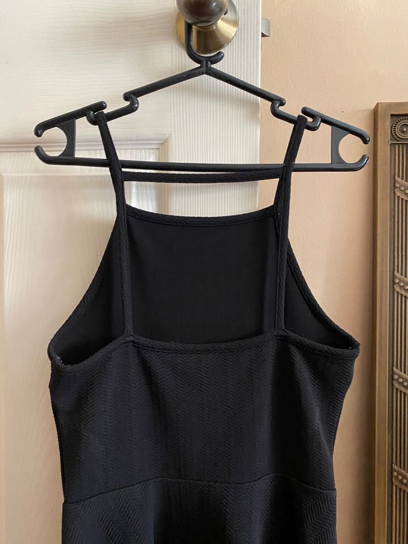 Original H&M Black Halter Skater Dress, Women's Fashion, Dresses & Sets,  Dresses on Carousell