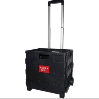 Pack and roll
foldable trolley shopping cart