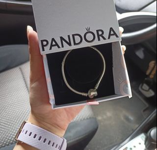 Pandora Chain Bracelet & wishbone Ring