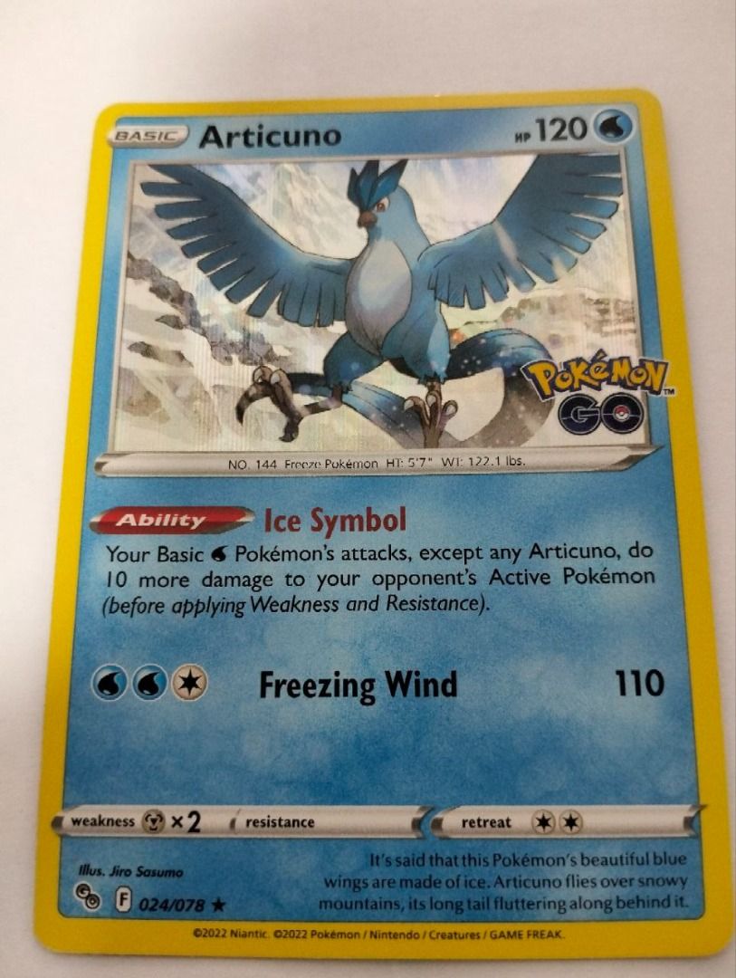 Pokemon Go - Articuno (Holofoil), Hobbies & Toys, Toys & Games on Carousell