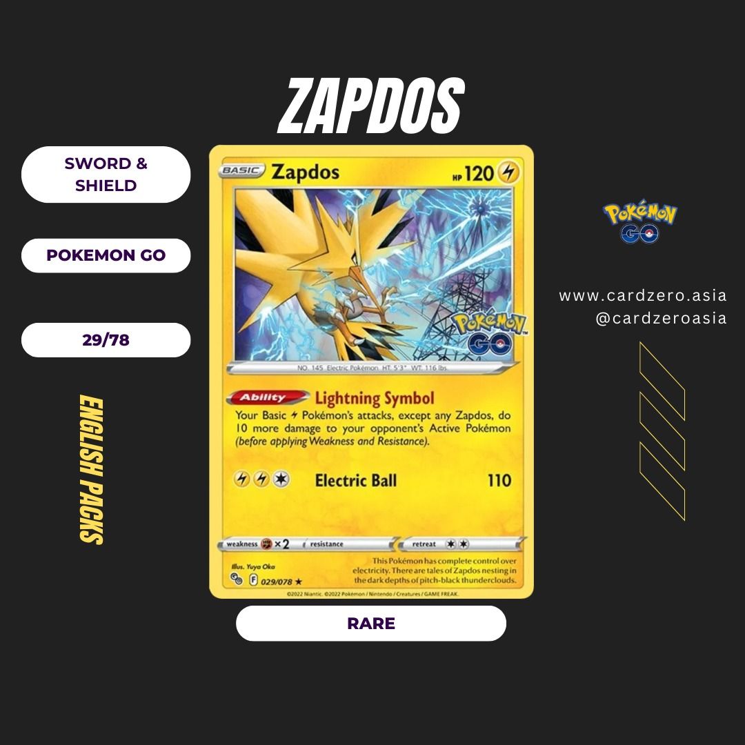 Pokemon 151 Zapdos SAR, Hobbies & Toys, Toys & Games on Carousell