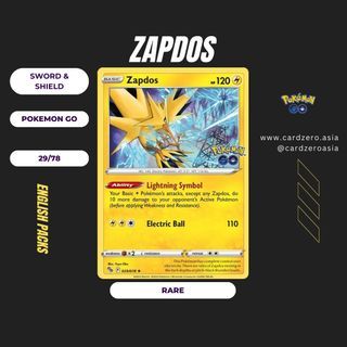 Pokemon Go Galarian Zapdos, Video Gaming, Video Games, Others on Carousell