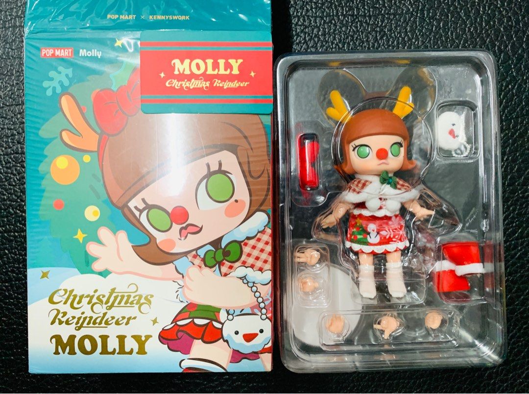 12/更新— POPMART Molly Christmas Reindeer BJD Action Figure , 興趣 