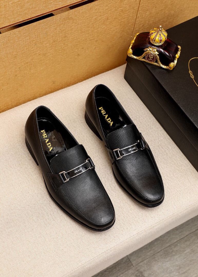 prada saffiano leather loafer Men s Fashion Footwear Dress