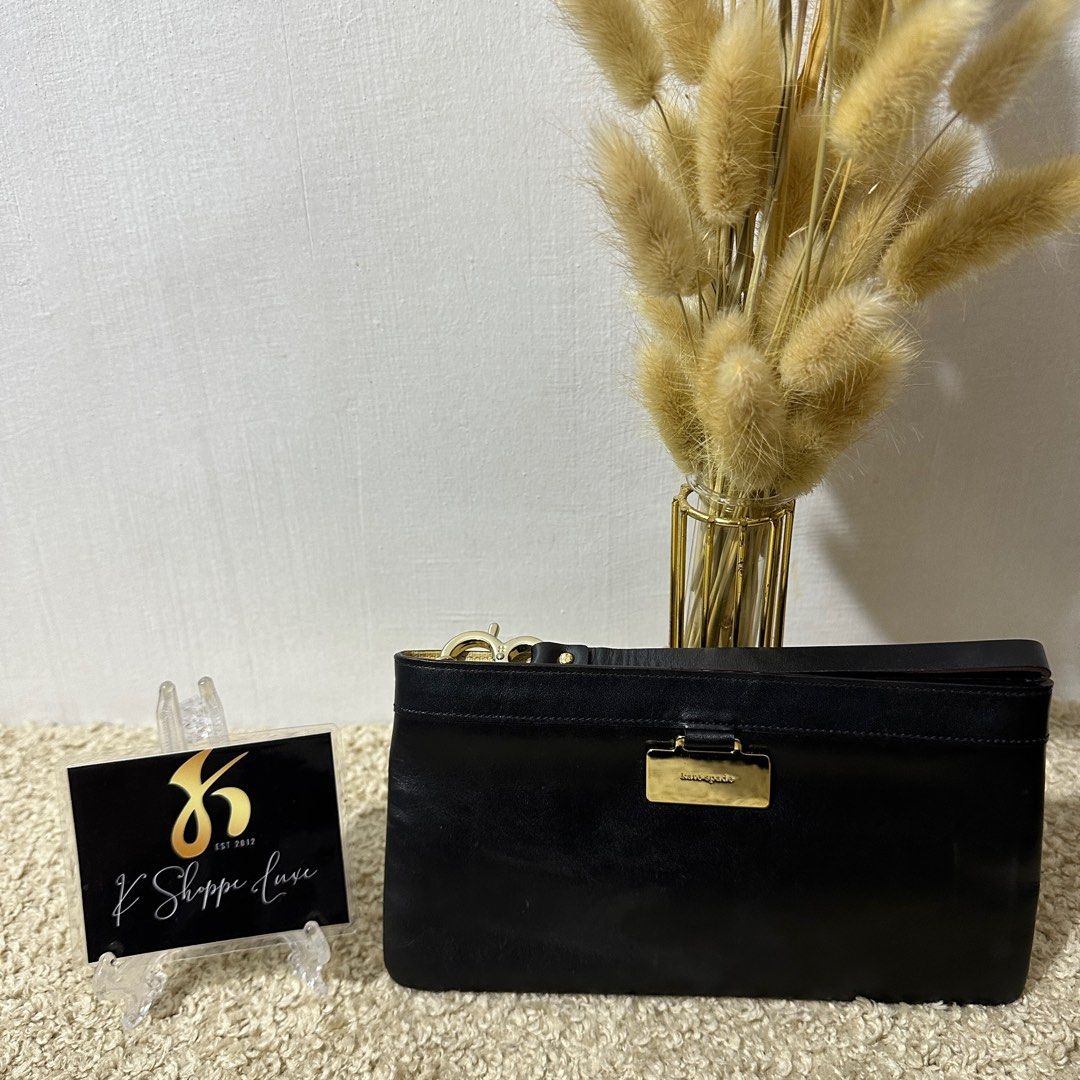 PRE OWNED KATE SPADE LEATHER WRISTLET Women s Fashion Bags