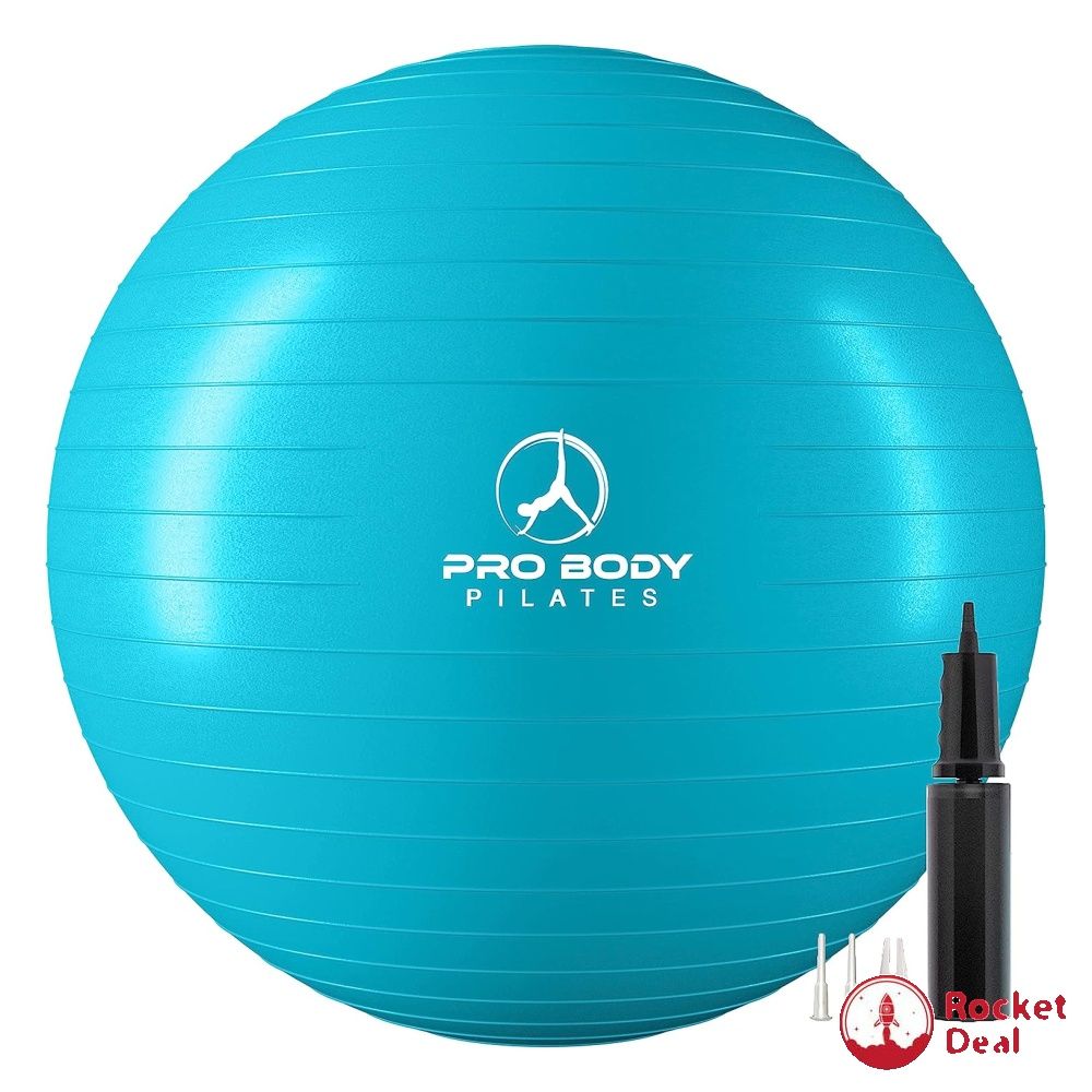Decathlon Fitness Soft Training Size S Yoga & Pilates Swiss Ball - Blue  (Non-Slip) - Domyos