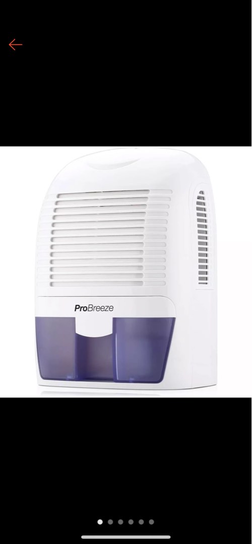 Pro Breeze Déshumidificateur Peltier 1000 ml avec lumières LED et