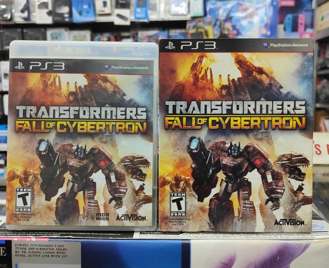 PS3 Transformers Fall of Cybertron with Sleeve Cover, Video Gaming
