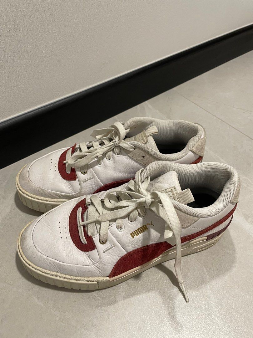 Puma white shop platform shoes