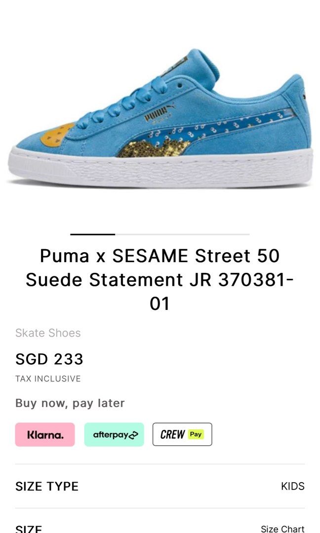 Puma suede x sesame street sale