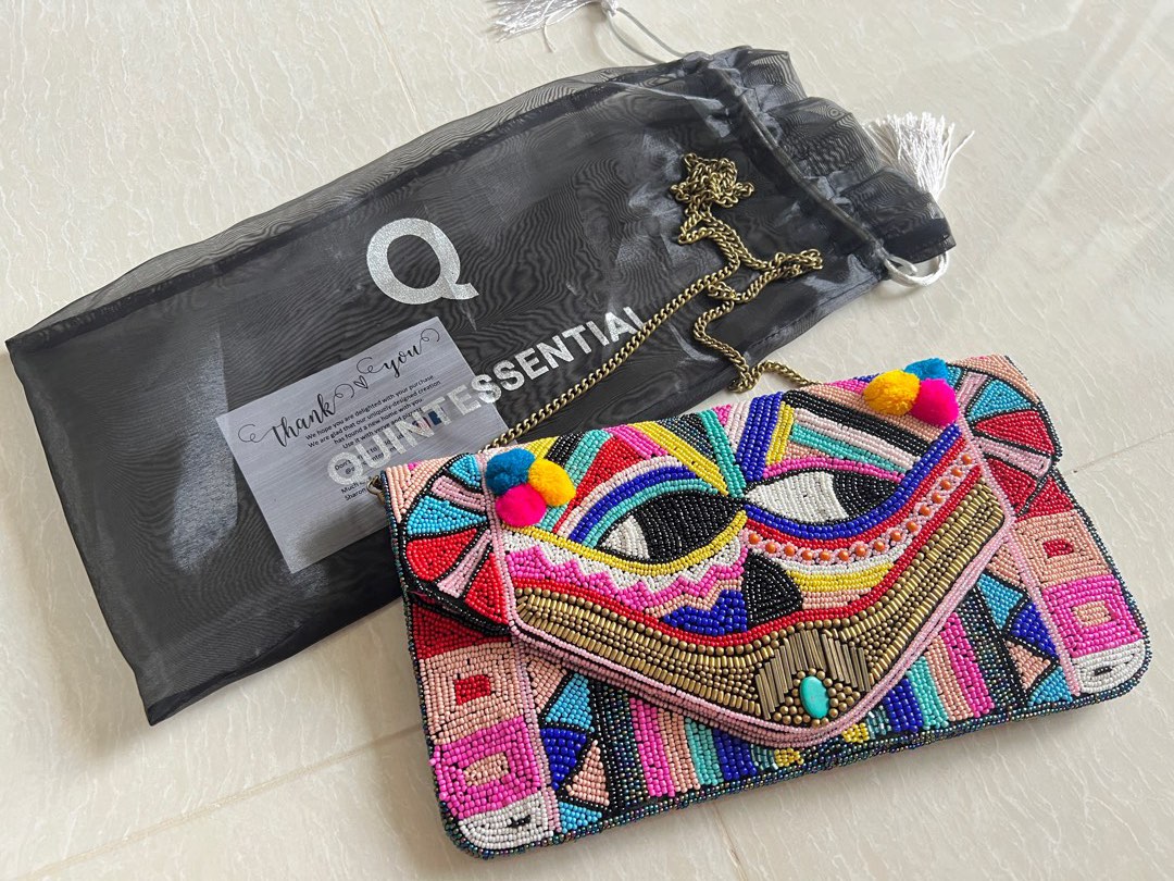 Beaded sales clutch bags