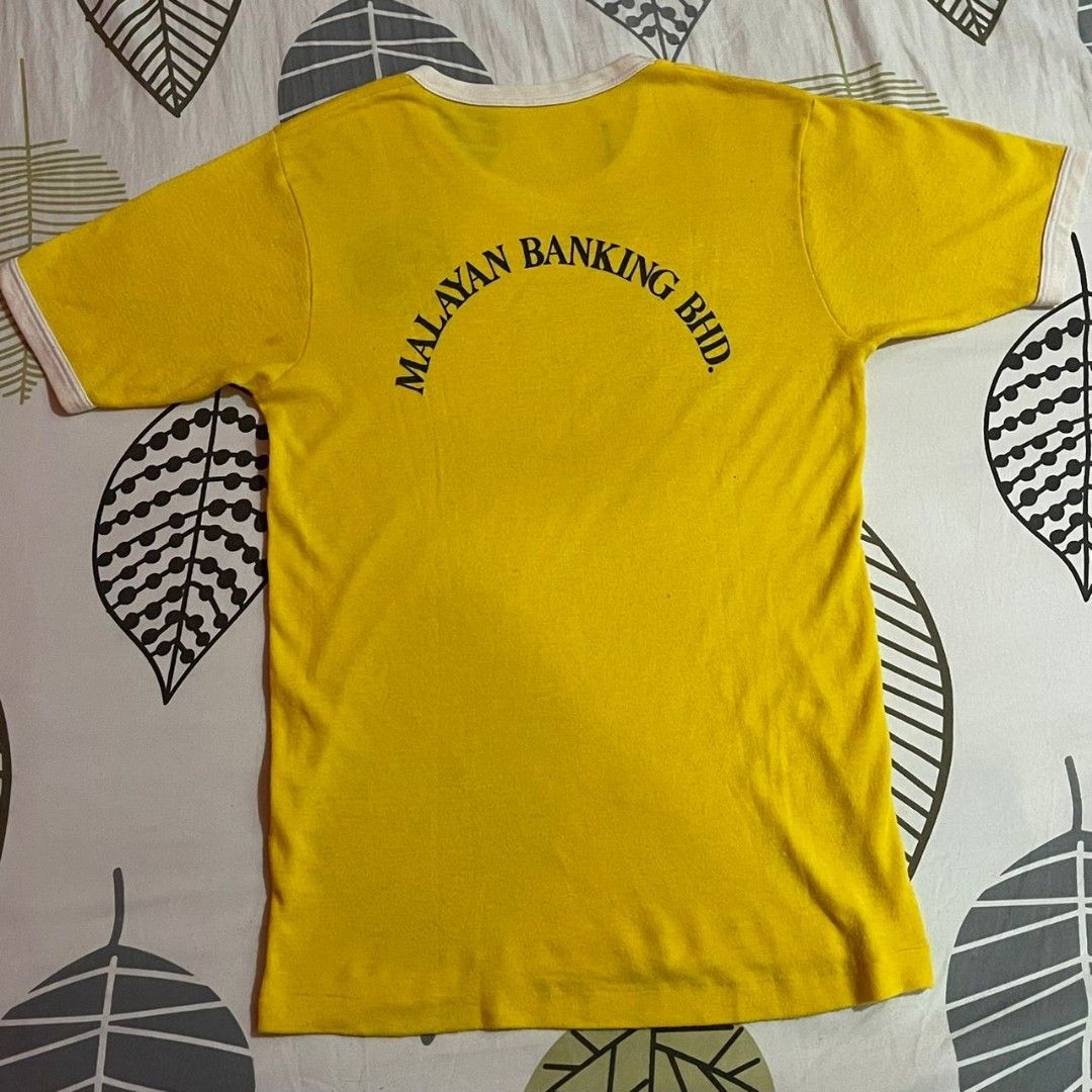 Rare!! Vintage Malaya Banking@Maybank Tshirts, Men's Fashion, Tops ...