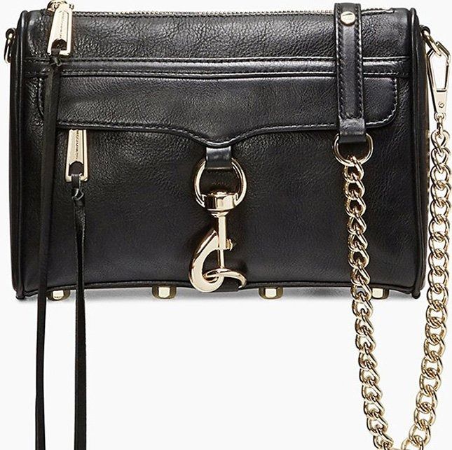 REBECCA MINKOFF Leather Large Mac Clutch Crossbody Bag Luxury Bags Wallets on Carousell