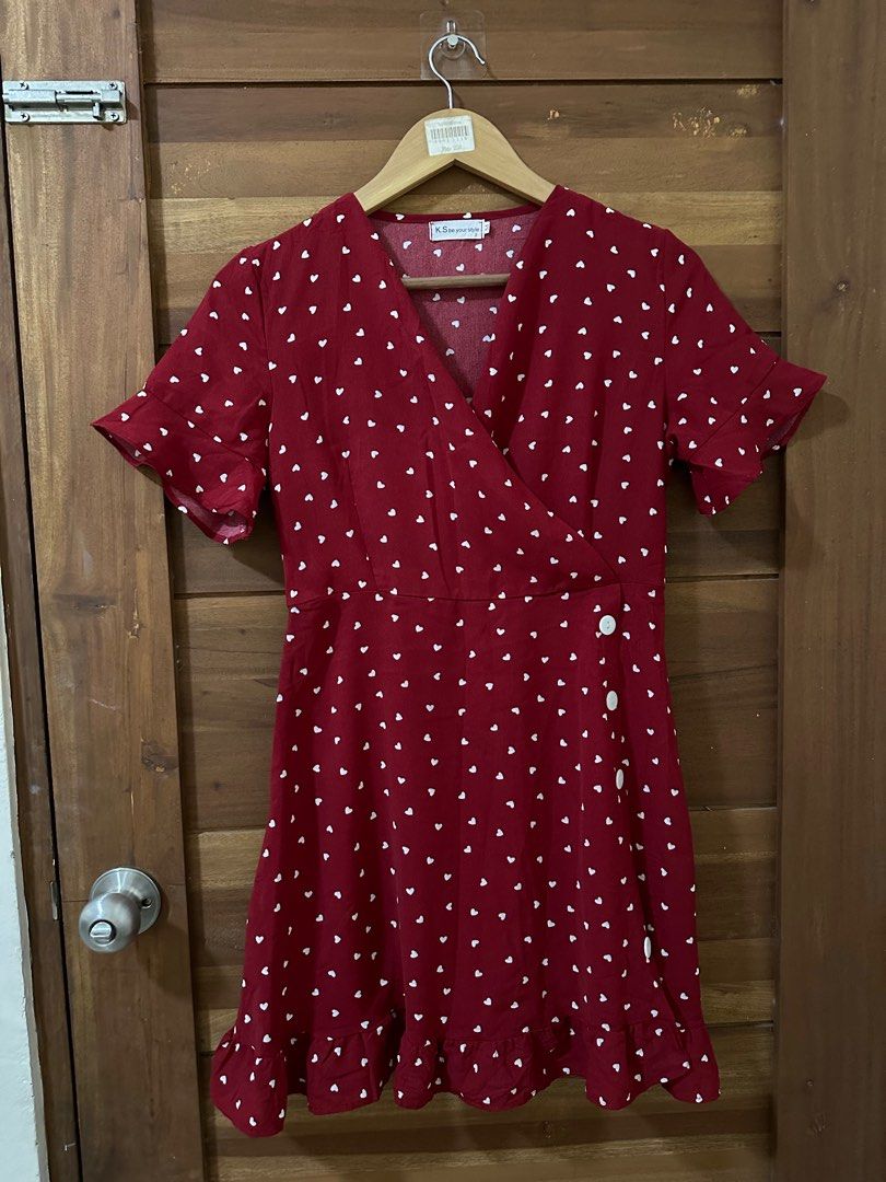 Red Heart Dress on Carousell