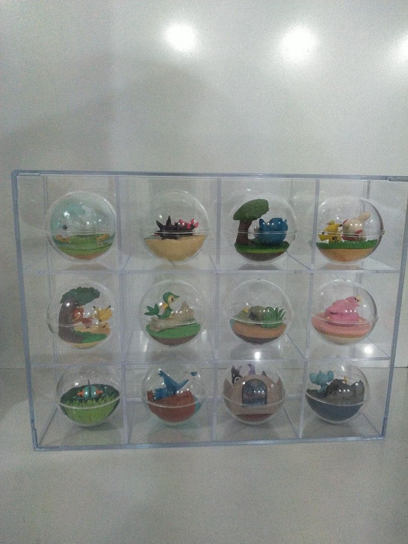 Rement Pokemon terrarium acrylic display case with box partition (PreOrder), Hobbies & Toys