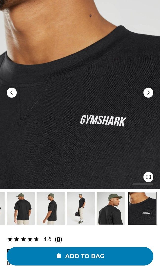 Gymshark Rest Day Sweats T-Shirt - Black
