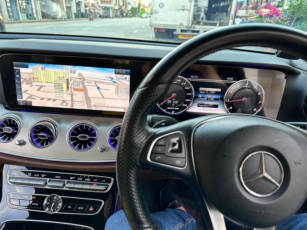 Retrofit Original Recon Mercedes E-Class Right Hand Drive W213 Dual 12.3”  Wide Screen Digital Cluster Display and Command Headunit NTG5.5 for  2016-2019., Car Accessories, Electronics & Lights on Carousell