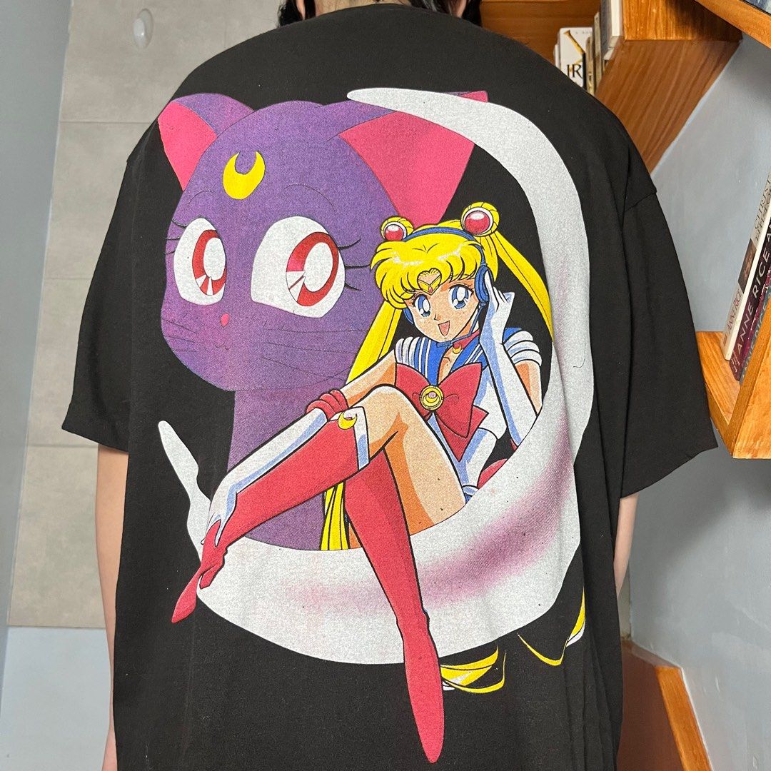 Sailor Moon Vintage Bootleg Single Stitched Tee Men s Fashion