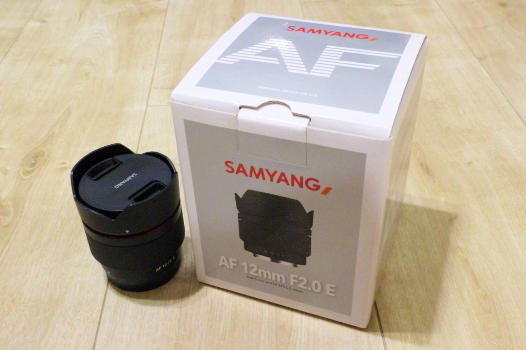 Samyang 12mm f/2.0 Auto focus Sony E-mount, 攝影器材, 鏡頭及裝備